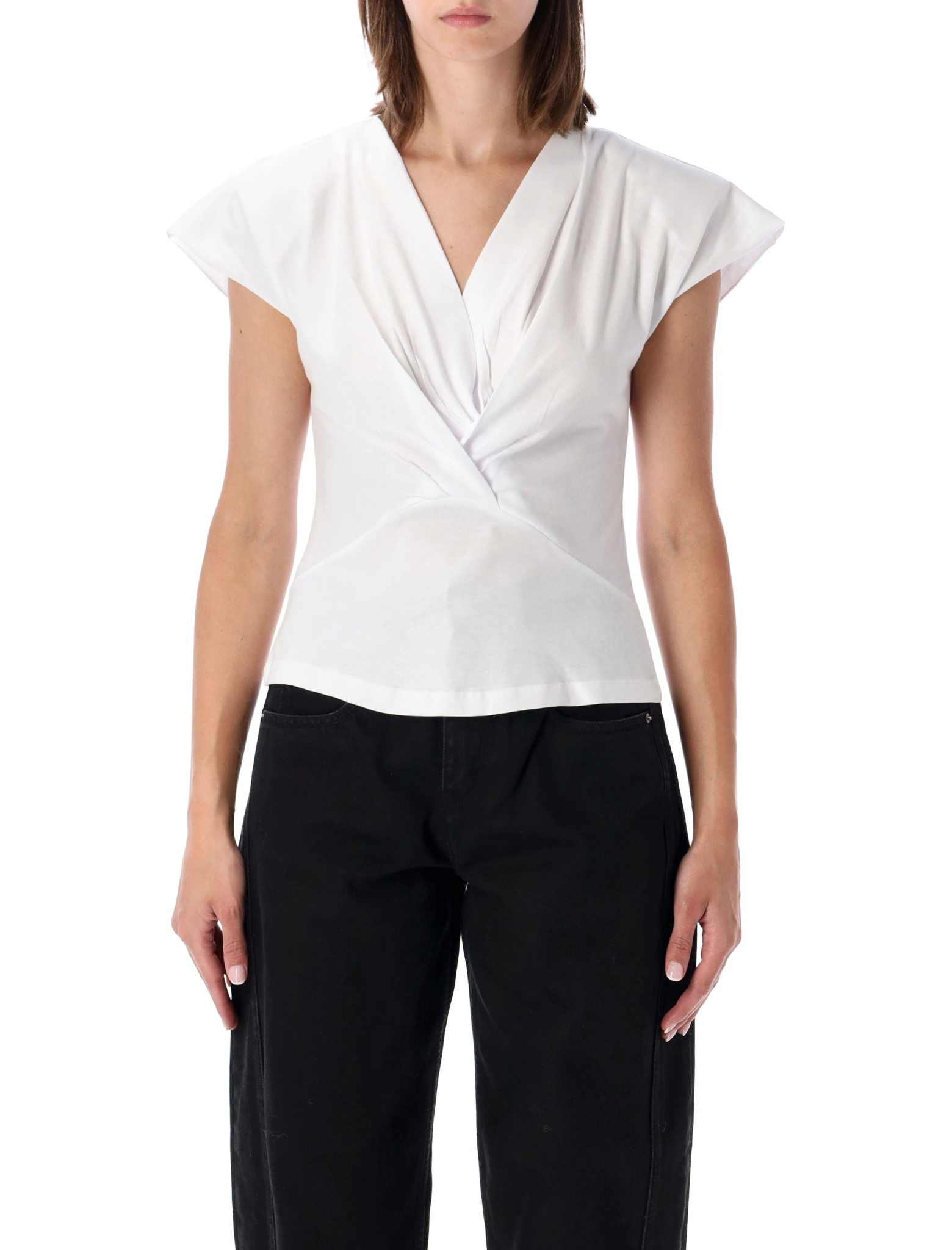 [Marant Etoile] T-shirts Short Sleeve FW26 TS0341FAA1N41I20WH