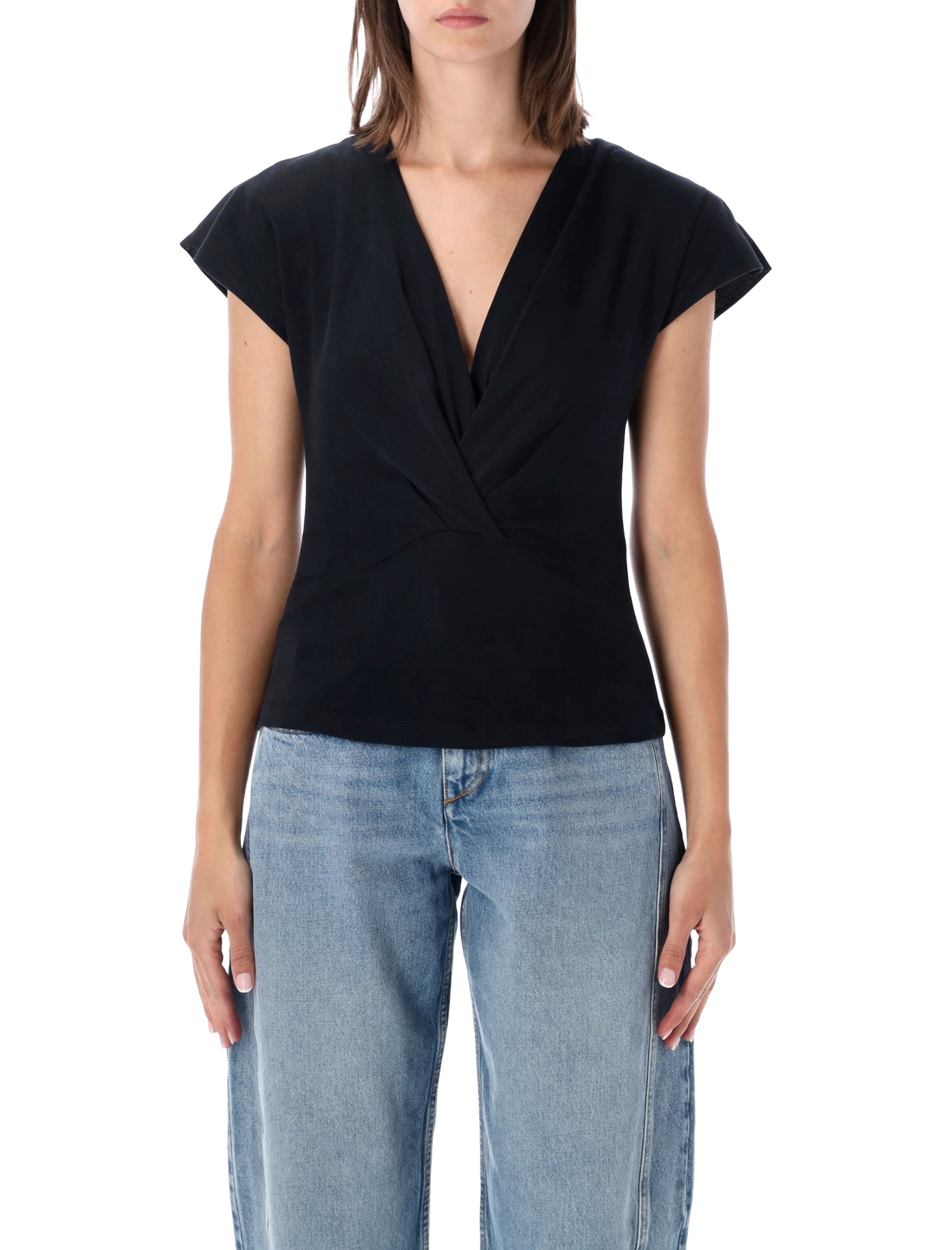 [Marant Etoile] T-shirts Short Sleeve FW26 TS0341FAA1N41I01BK
