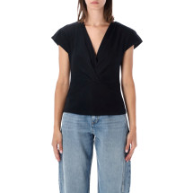 [Marant Etoile] T-shirts Short Sleeve FW26 TS0341FAA1N41I01BK