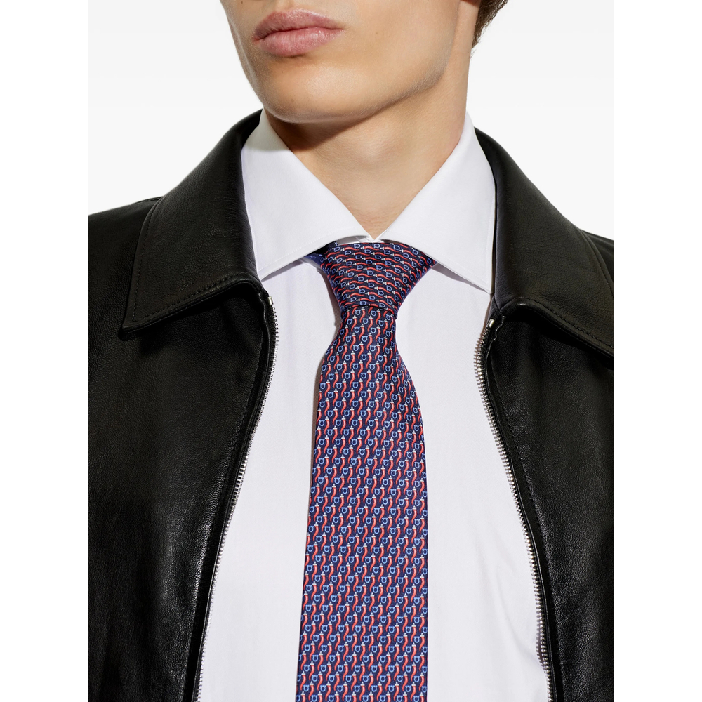 [Ferragamo] Tie FW26 351460 0794962 NAVRO