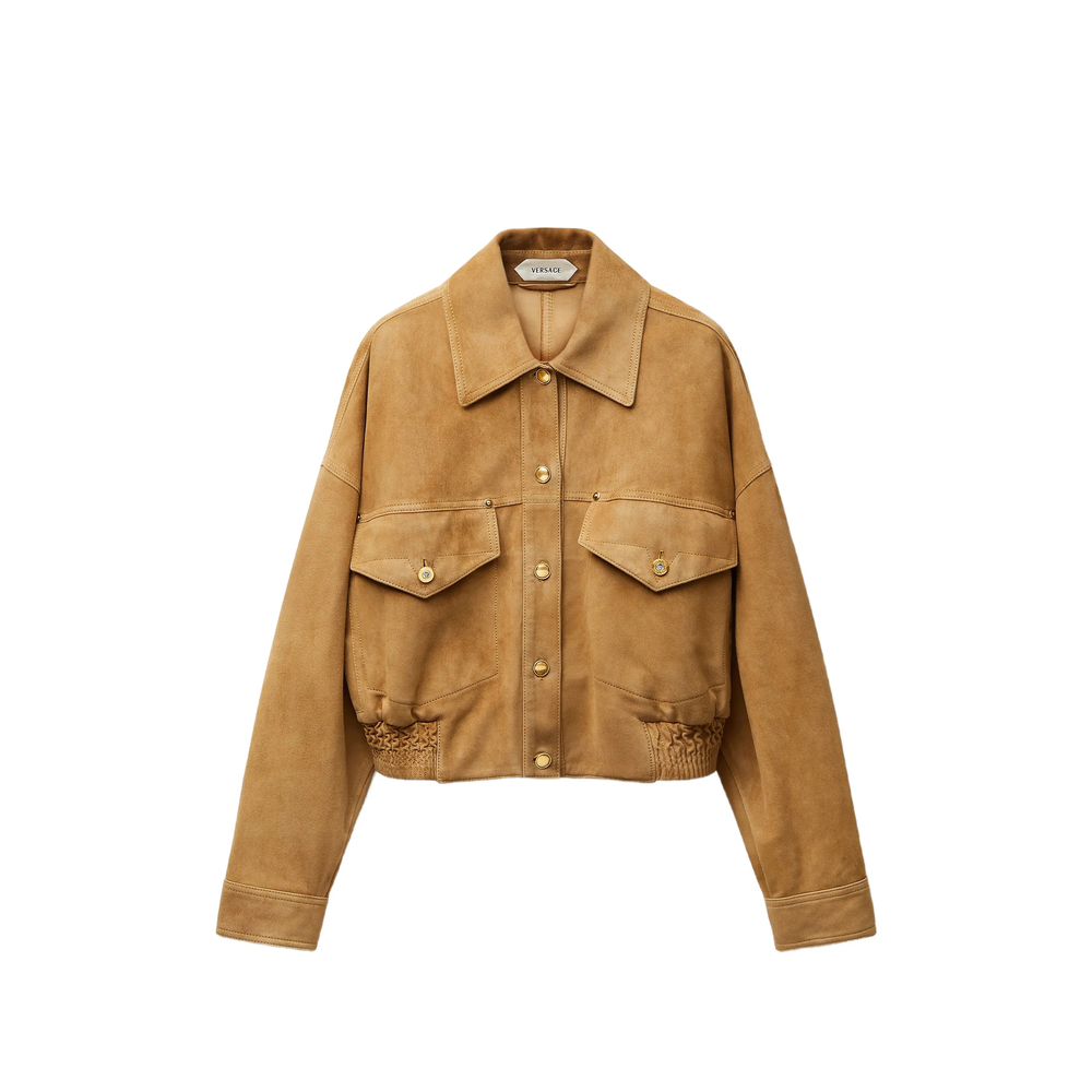 [Versace] Leather Jacket FW26 1A18380 1025704 1K230
