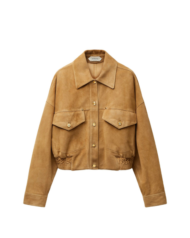 [Versace] Leather Jacket FW26 1A18380 1025704 1K230