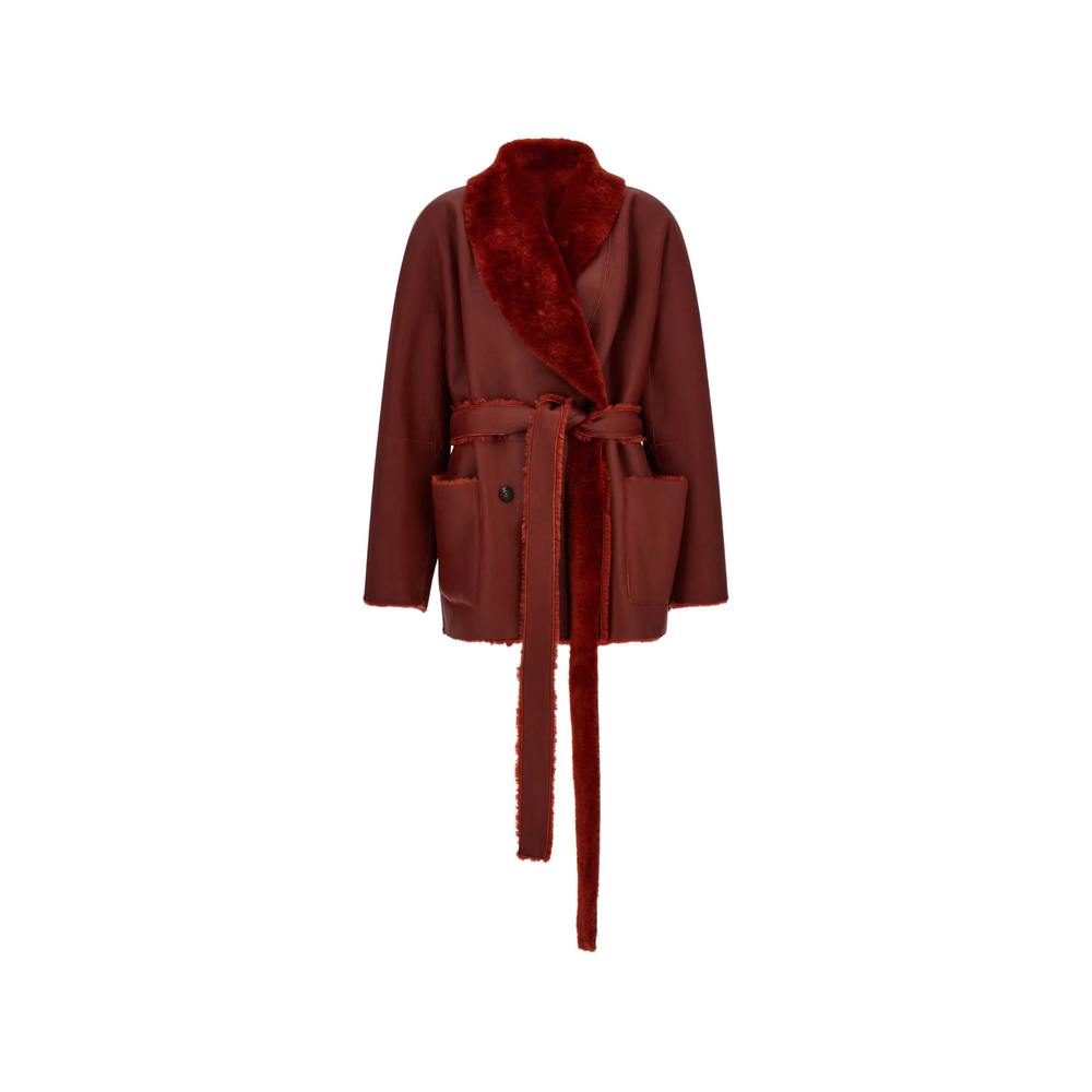 [Ferragamo] Leather Jacket FW26 13I597 0795798 RUGGI