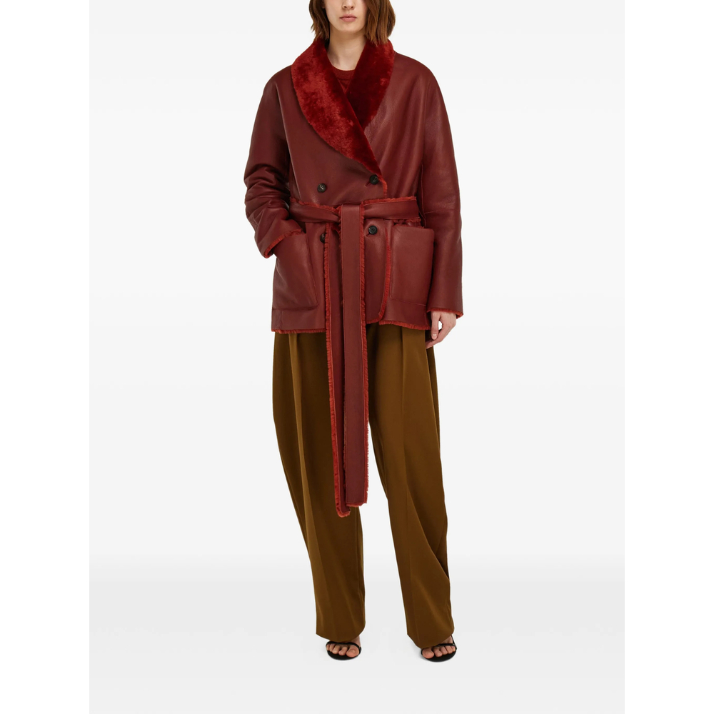 [Ferragamo] Leather Jacket FW26 13I597 0795798 RUGGI