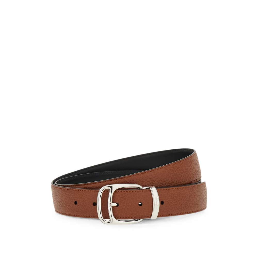 [Ferragamo] Belt FW26 670714 0795624- COGNA