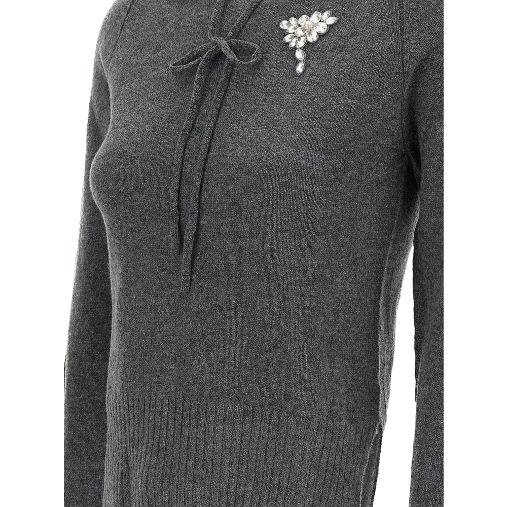 [Simone Rocha] Knitwear FW26 COMK8B 0667 GREPE