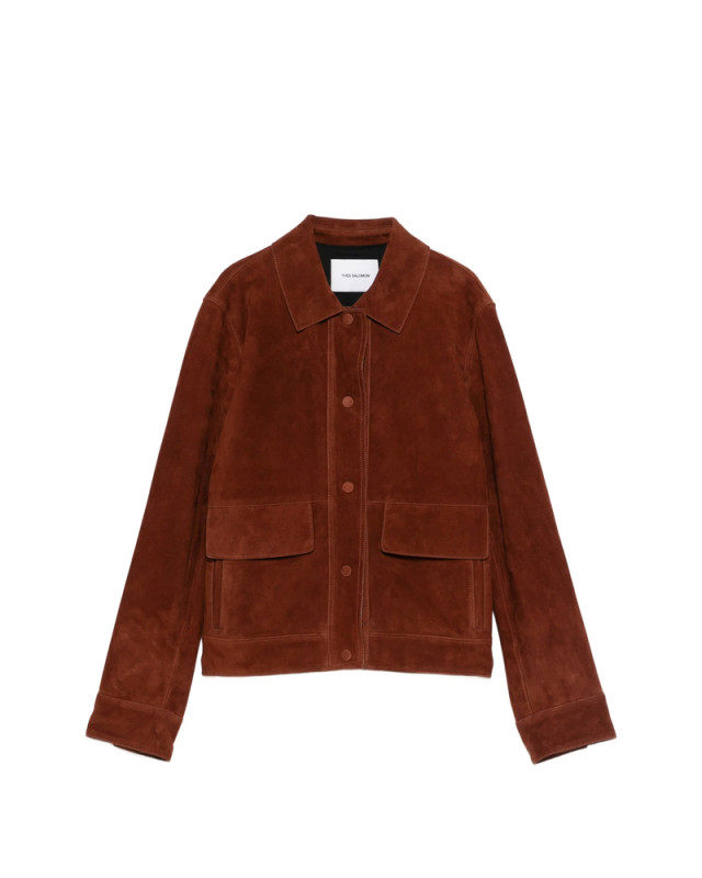 [Yves Salomon] Leather Jacket SS26 26EY21955APAV  A6089