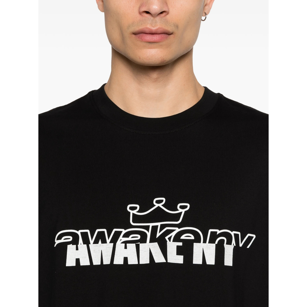 [Awake] T-shirts Short Sleeve SS26 TS009  BLACK