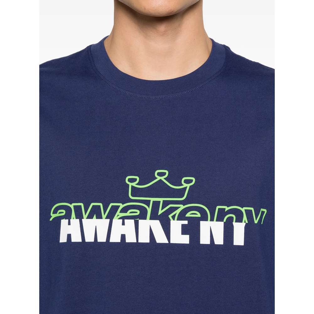 [Awake] T-shirts Short Sleeve SS26 TS009  NAVY