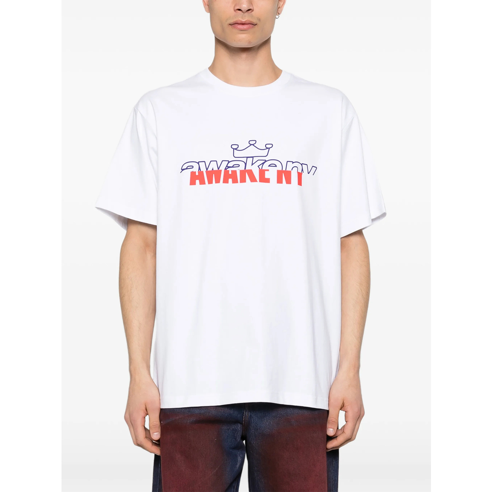 [Awake] T-shirts Short Sleeve SS26 TS009  WHITE