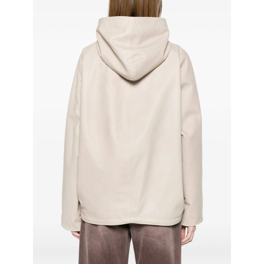 [SIMONETTA RAVIZZA] Leather Jacket SS26 S06JA391L16  NATUR