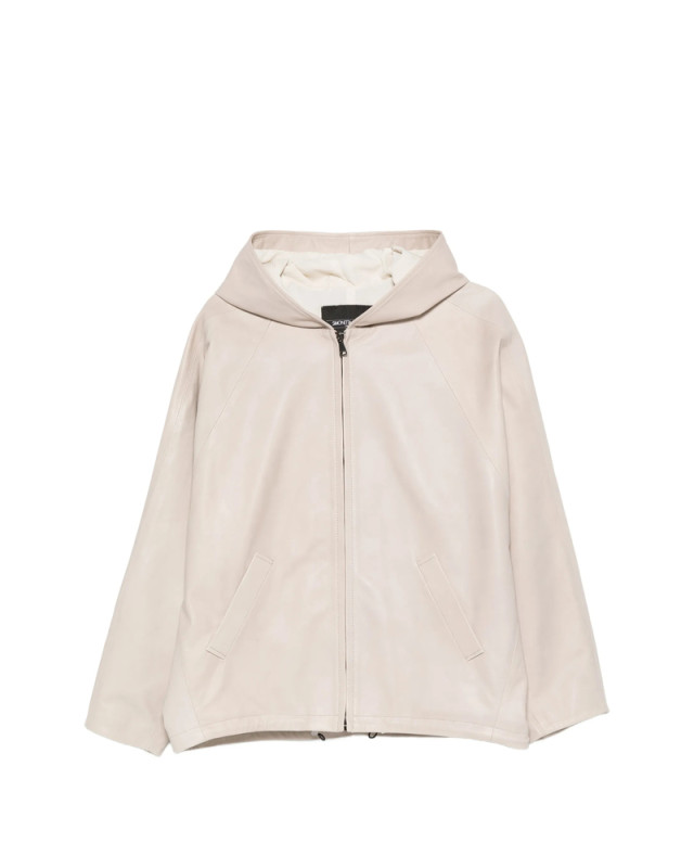 [SIMONETTA RAVIZZA] Leather Jacket SS26 S06JA391L16  NATUR