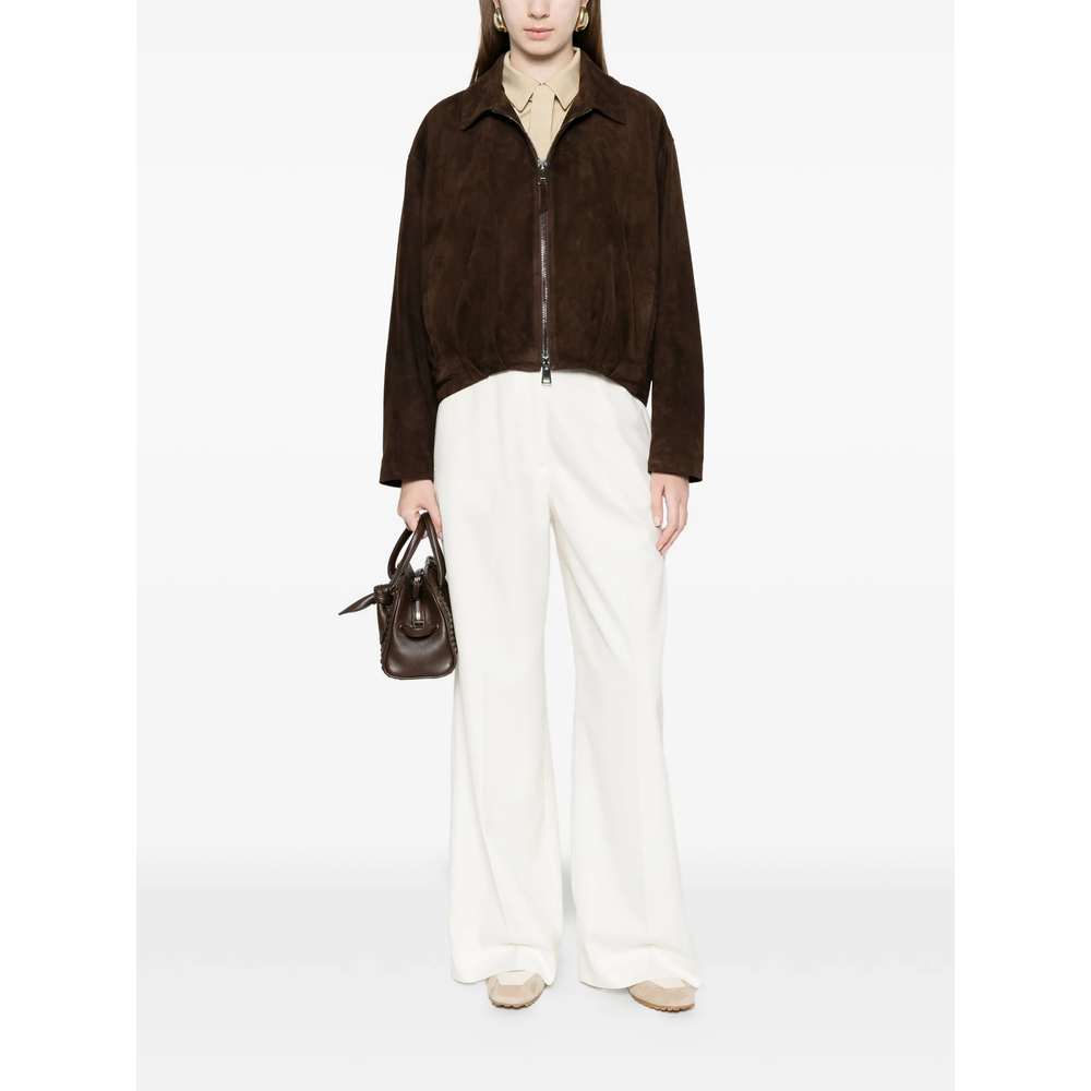 [SIMONETTA RAVIZZA] Leather Jacket SS26 S06JA409S1  MORO