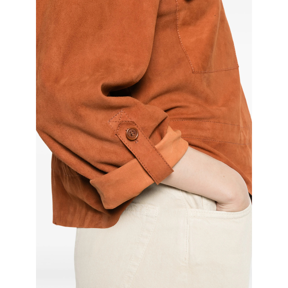 [Santoro] Leather Jacket SS26 50025-D  BRICK