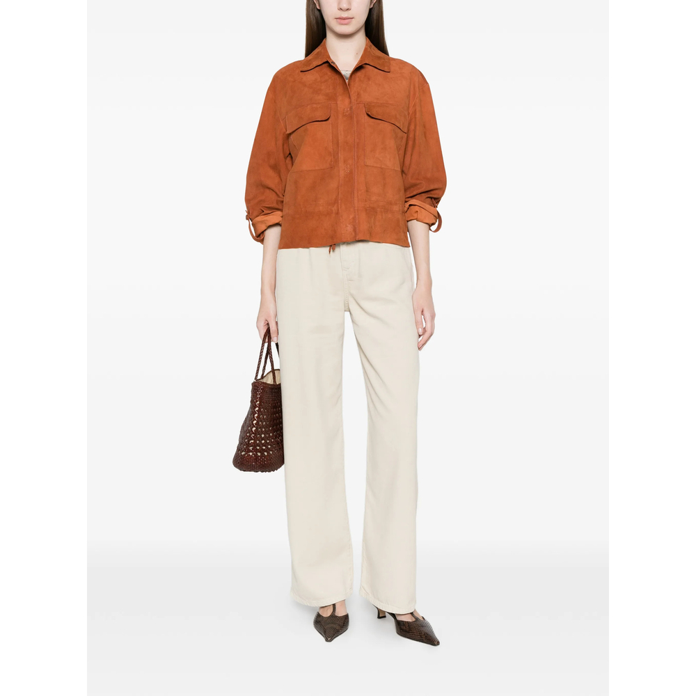 [Santoro] Leather Jacket SS26 50025-D  BRICK