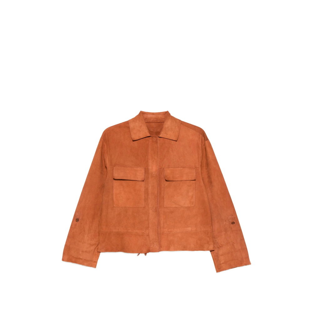 [Santoro] Leather Jacket SS26 50025-D  BRICK
