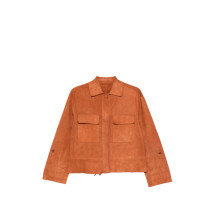 [Santoro] Leather Jacket SS26 50025-D  BRICK