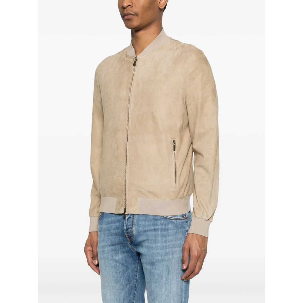 [Santoro] Leather Jacket SS26 50653-U  BEIGE