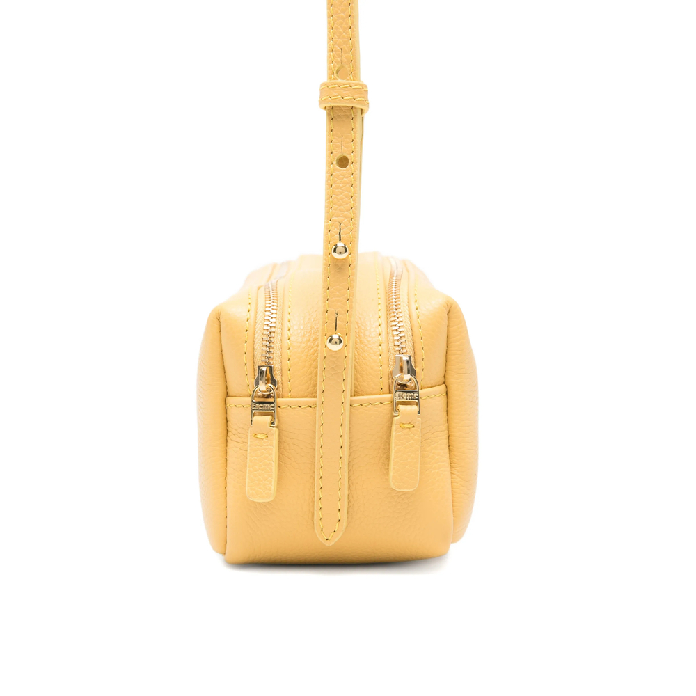 [ELLEME] Cross body bag SS26 MINI TROUSSE PEB LEATHE MUSTA