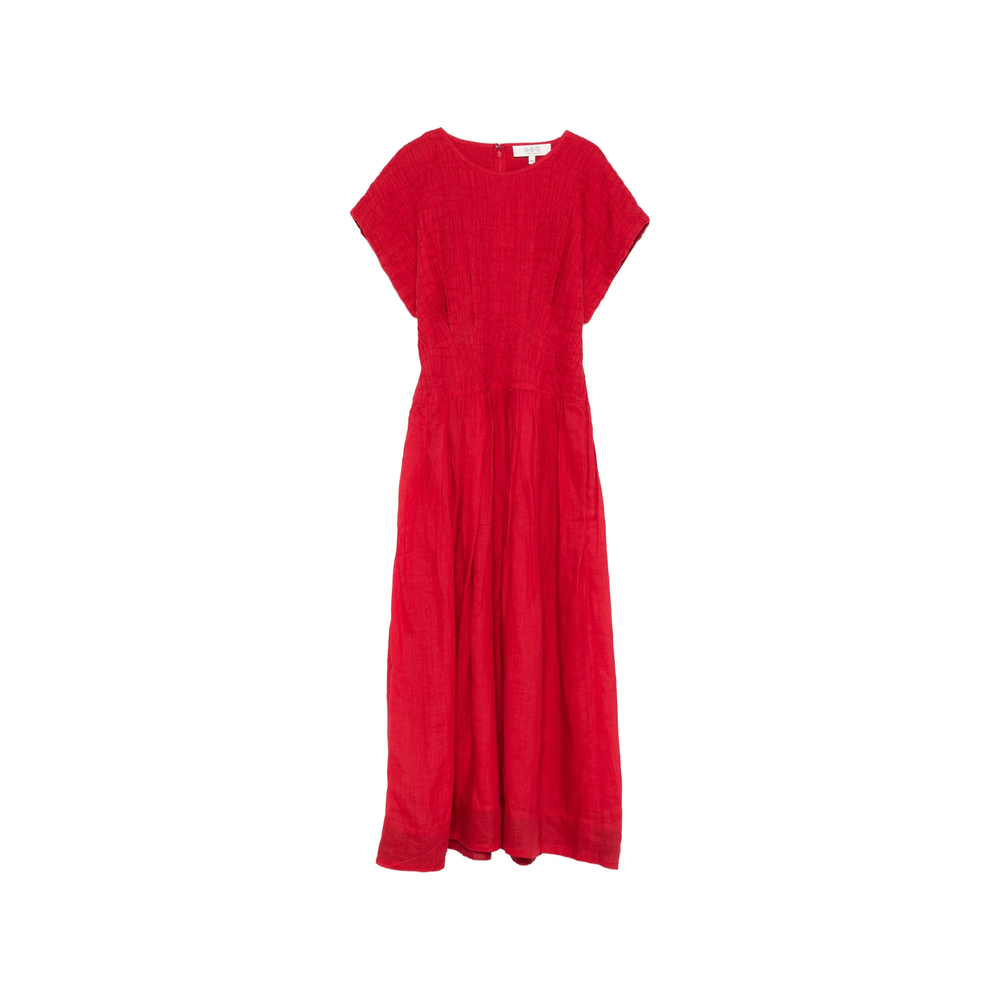 [Sea] Short sleeve dress SS26 RS26-041  RED