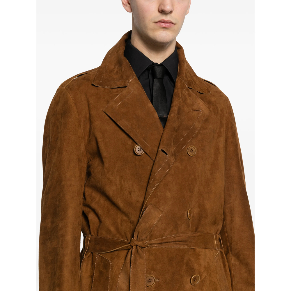[Santoro] Leather Jacket SS26 50670-U  TOBAC