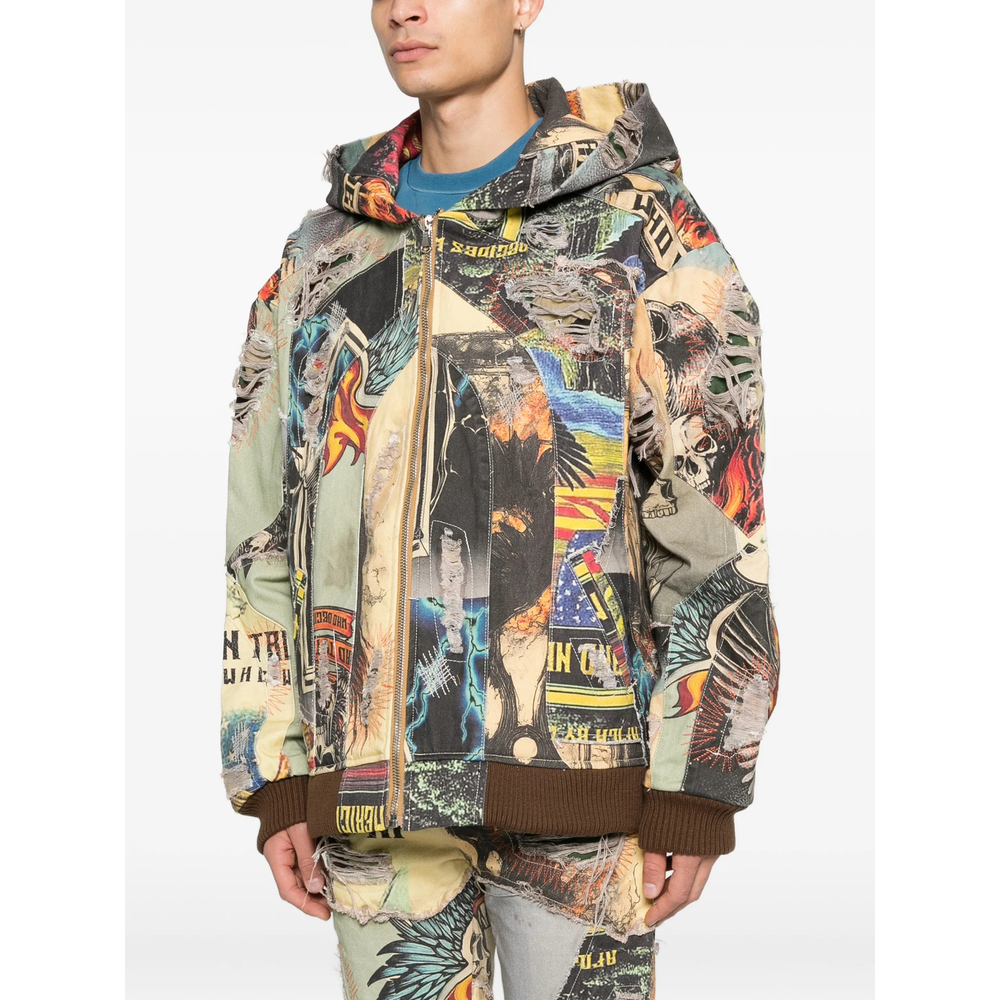 [Who Decides War] Casual Jacket FW25 VINTAGE ZIP UP  MULTI