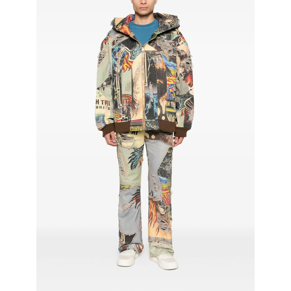[Who Decides War] Casual Jacket FW25 VINTAGE ZIP UP  MULTI