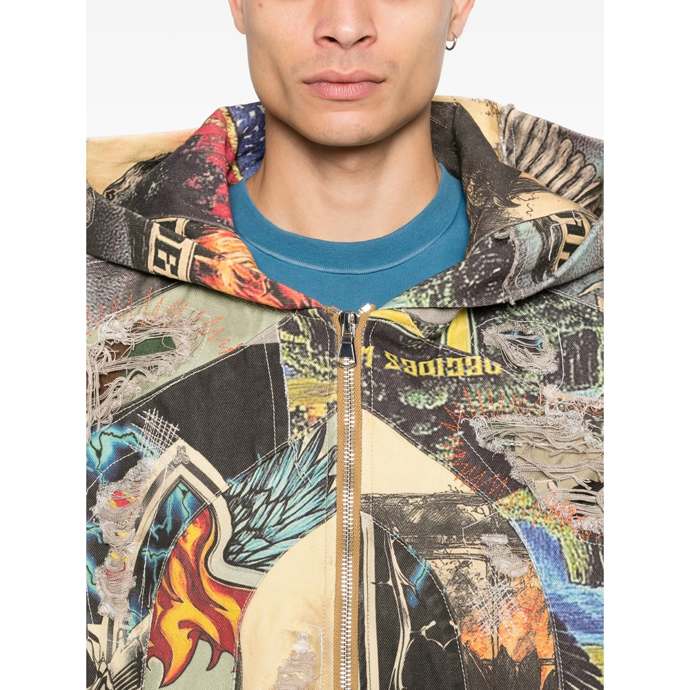 [Who Decides War] Casual Jacket FW25 VINTAGE ZIP UP  MULTI