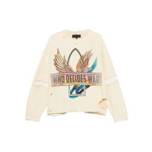 [Who Decides War] Sweatshirt FW25 RIBBON TOUR PU  CREAM