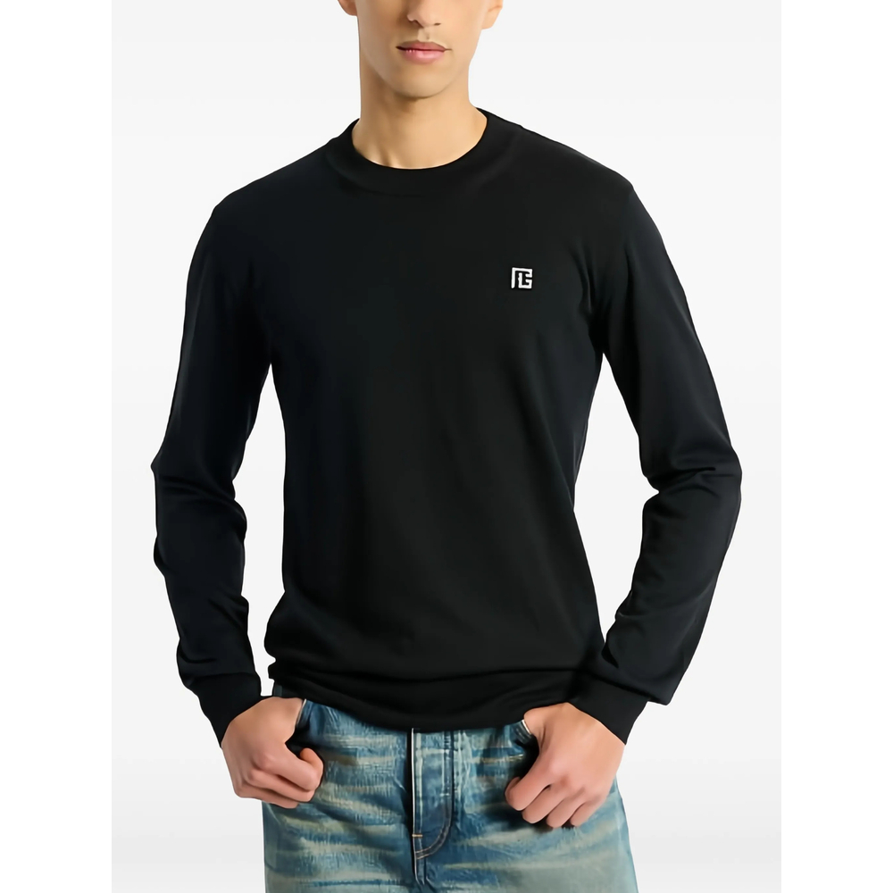 [Balmain] T-shirts Long Sleeve SS26 GH1KD000 KJ53 EQU