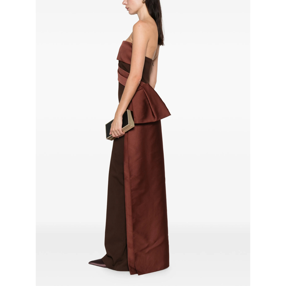 [Roland Mouret] Sleeveless dress SS26 037G-ST  BROWN