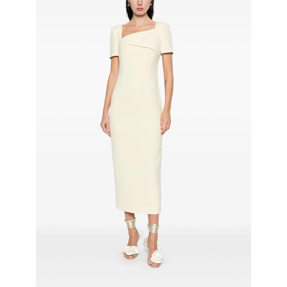 [Roland Mouret] Short sleeve dress SS26 038M-CP  YELLO