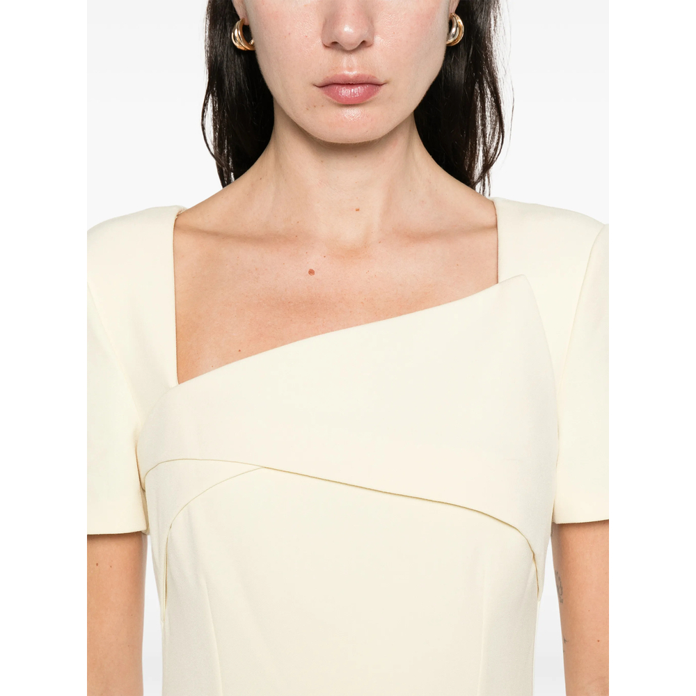 [Roland Mouret] Short sleeve dress SS26 038M-CP  YELLO