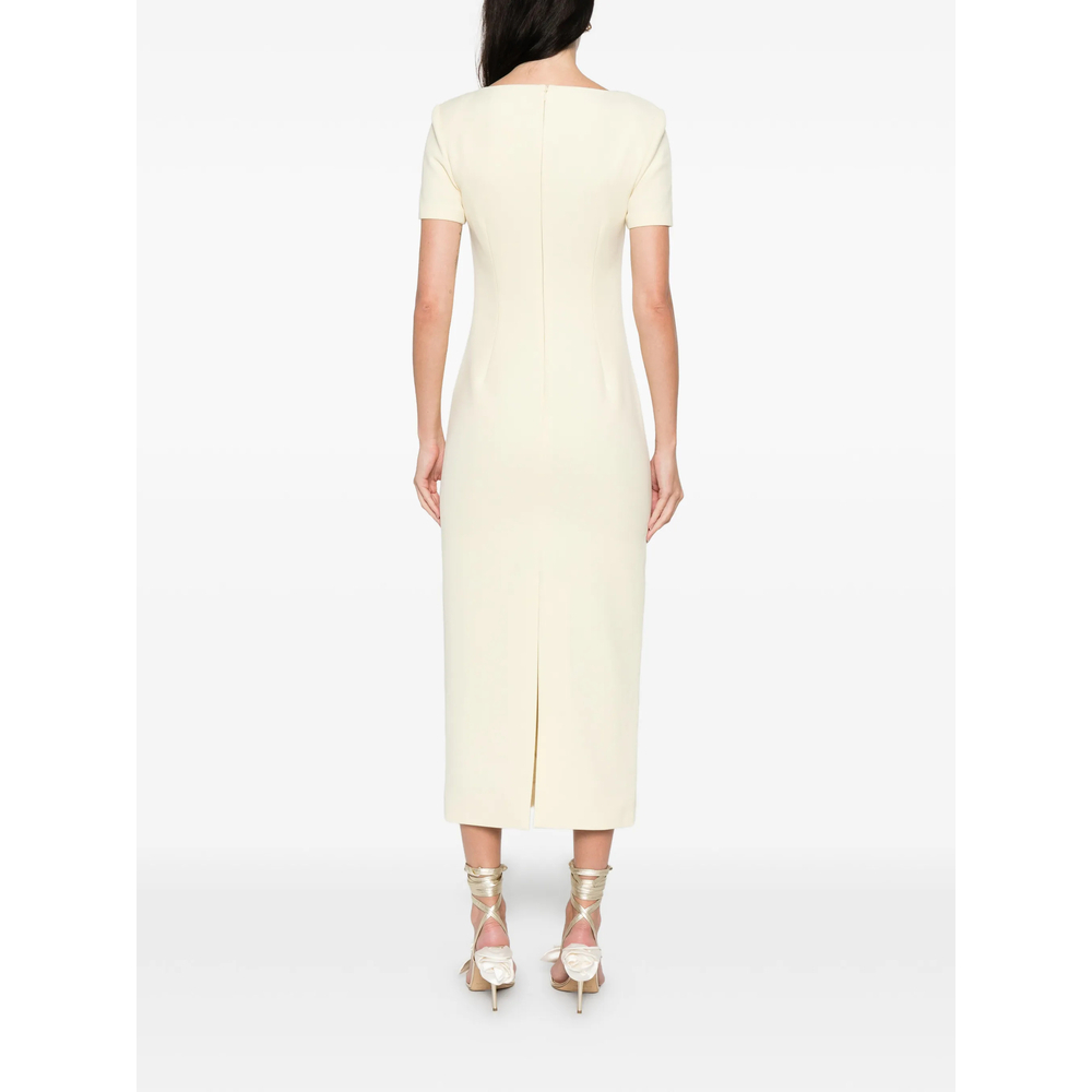 [Roland Mouret] Short sleeve dress SS26 038M-CP  YELLO