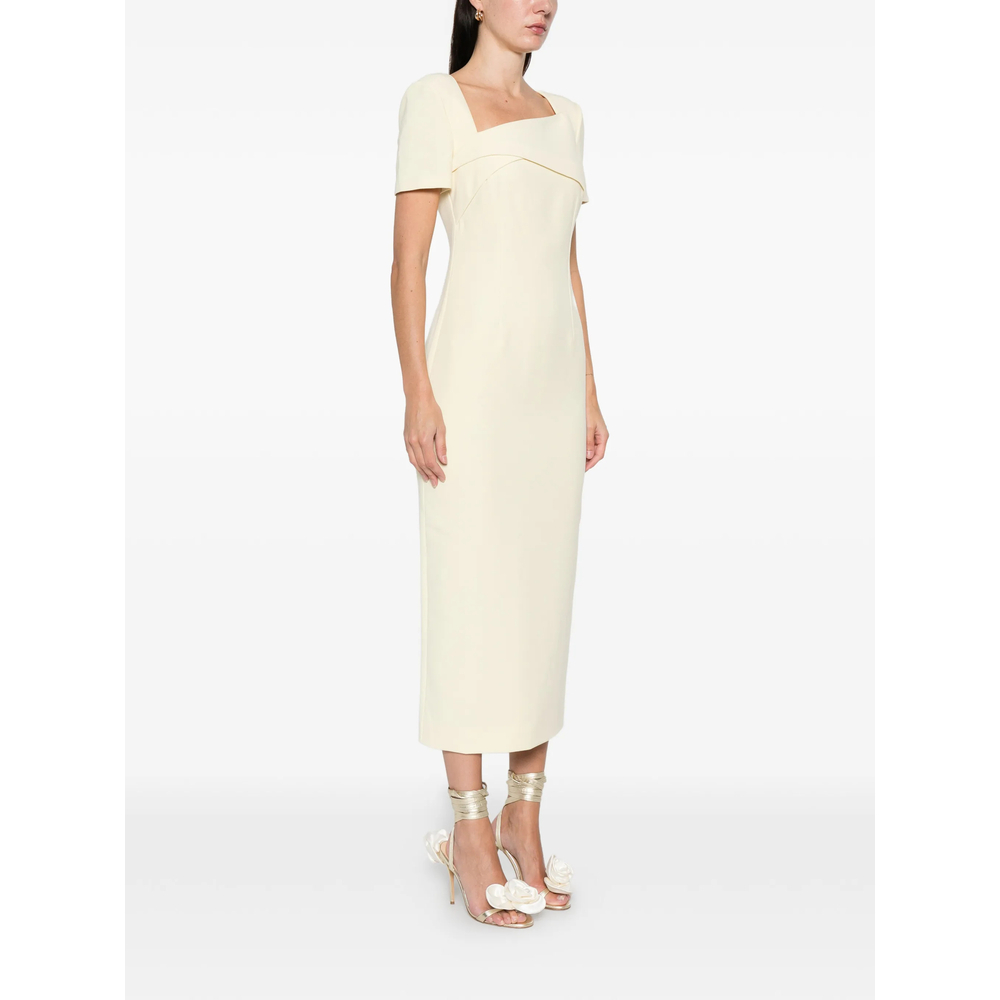 [Roland Mouret] Short sleeve dress SS26 038M-CP  YELLO