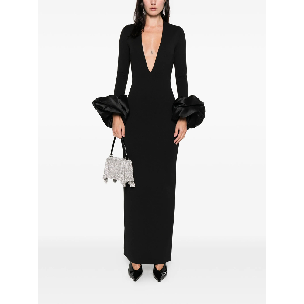 [Solace London] Long sleeve dress SS26 OS46050  BLACK