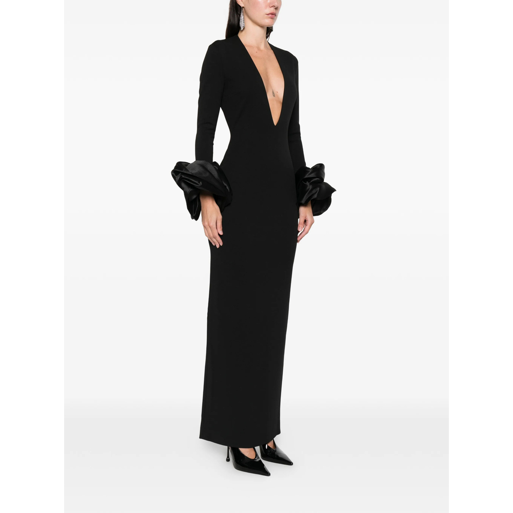 [Solace London] Long sleeve dress SS26 OS46050  BLACK