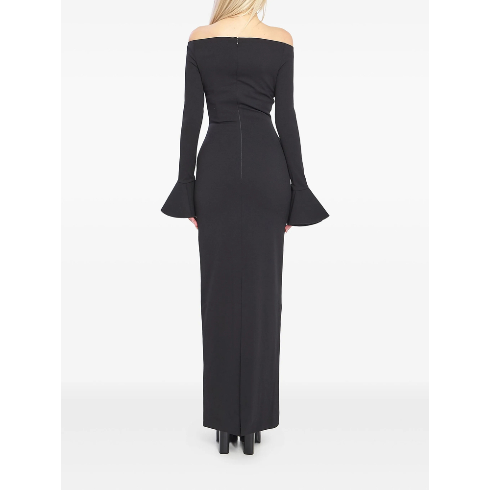 [Solace London] Long sleeve dress SS26 OS46053  BLACK