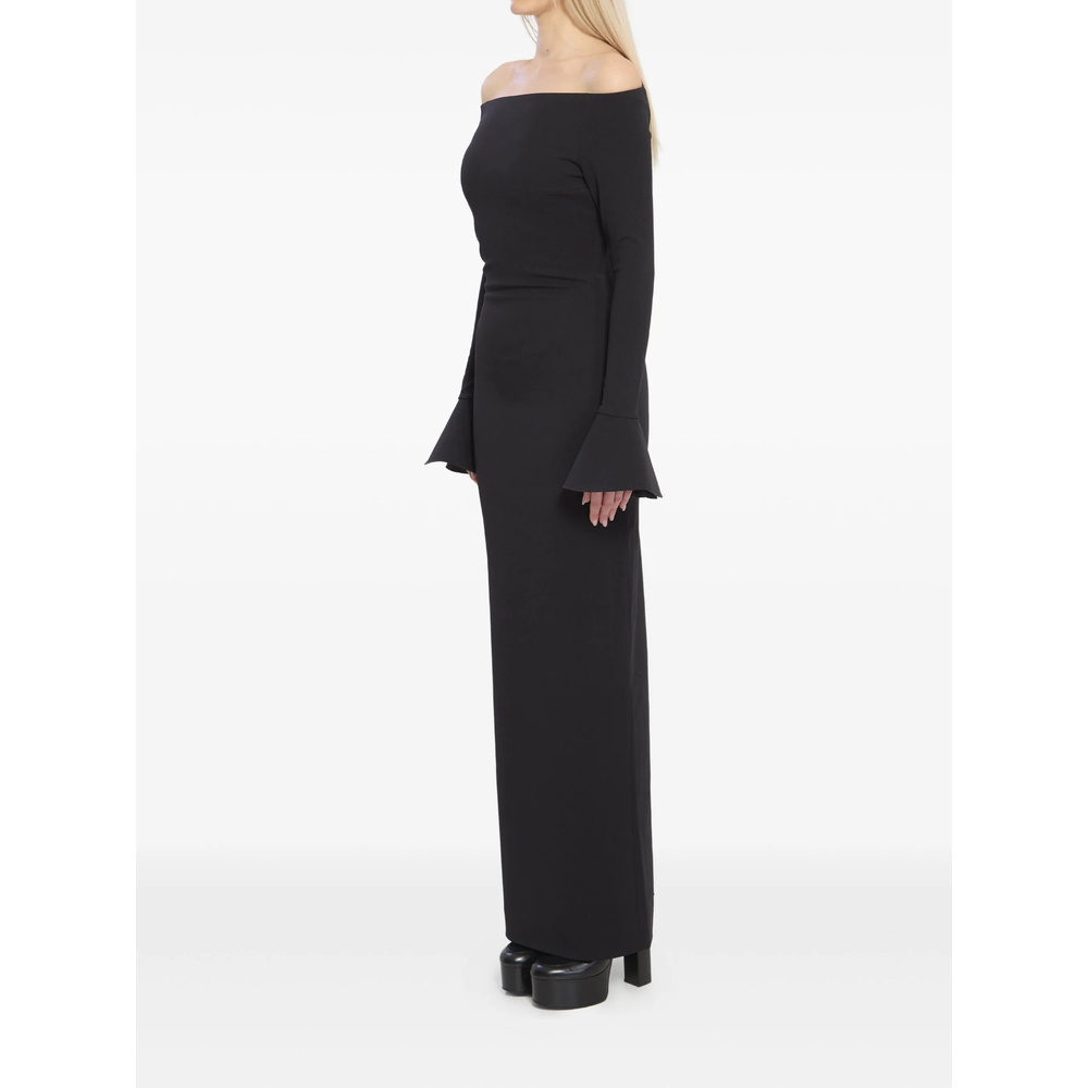 [Solace London] Long sleeve dress SS26 OS46053  BLACK