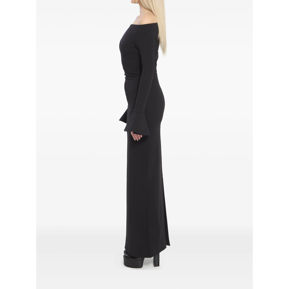 [Solace London] Long sleeve dress SS26 OS46053  BLACK