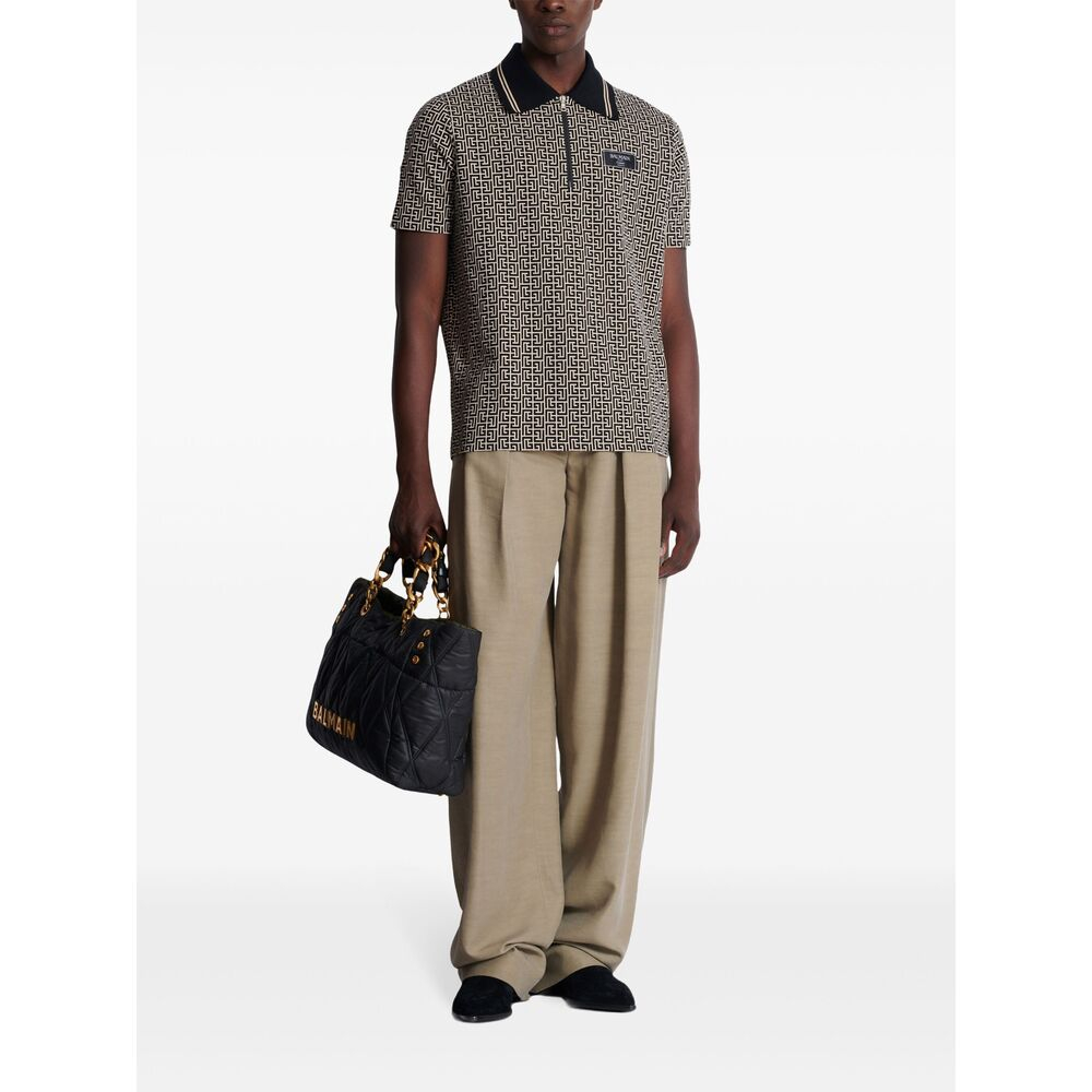 [Balmain] Shirts Short Sleeve FW26 EH1GC027 BC90 GFE