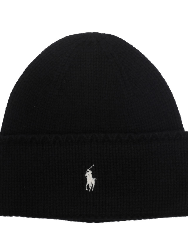 [Polo Ralph Lauren] Beanie FW26 455954355007BLACK DUST