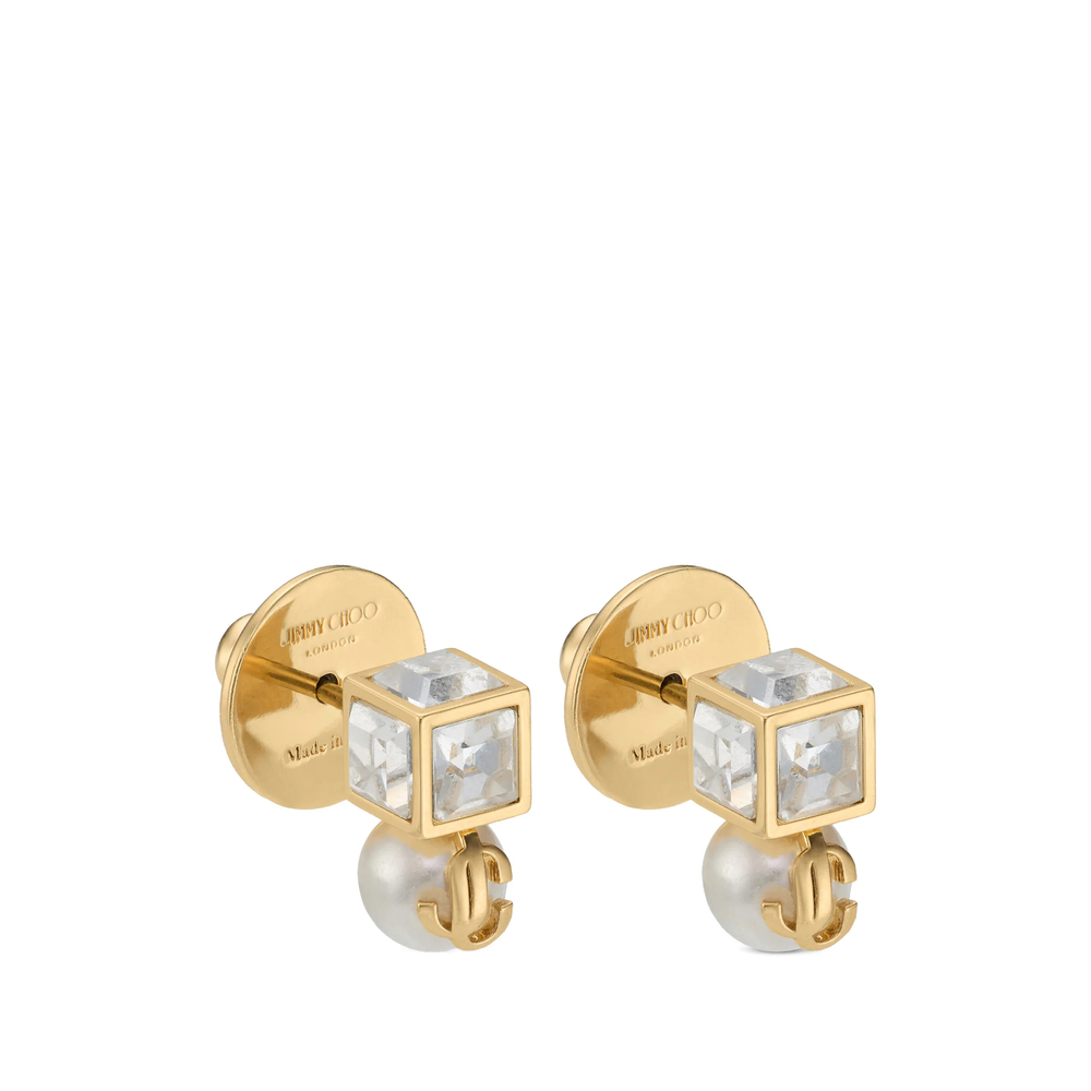 [Jimmy Choo] Earring FW26 JC PEARL CUBE FTA GOWCR