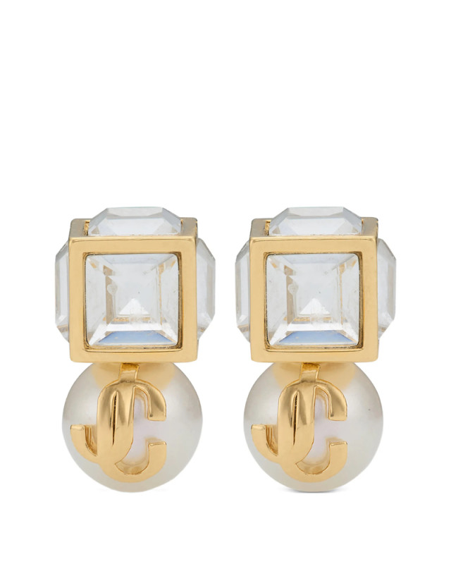 [Jimmy Choo] Earring FW26 JC PEARL CUBE FTA GOWCR