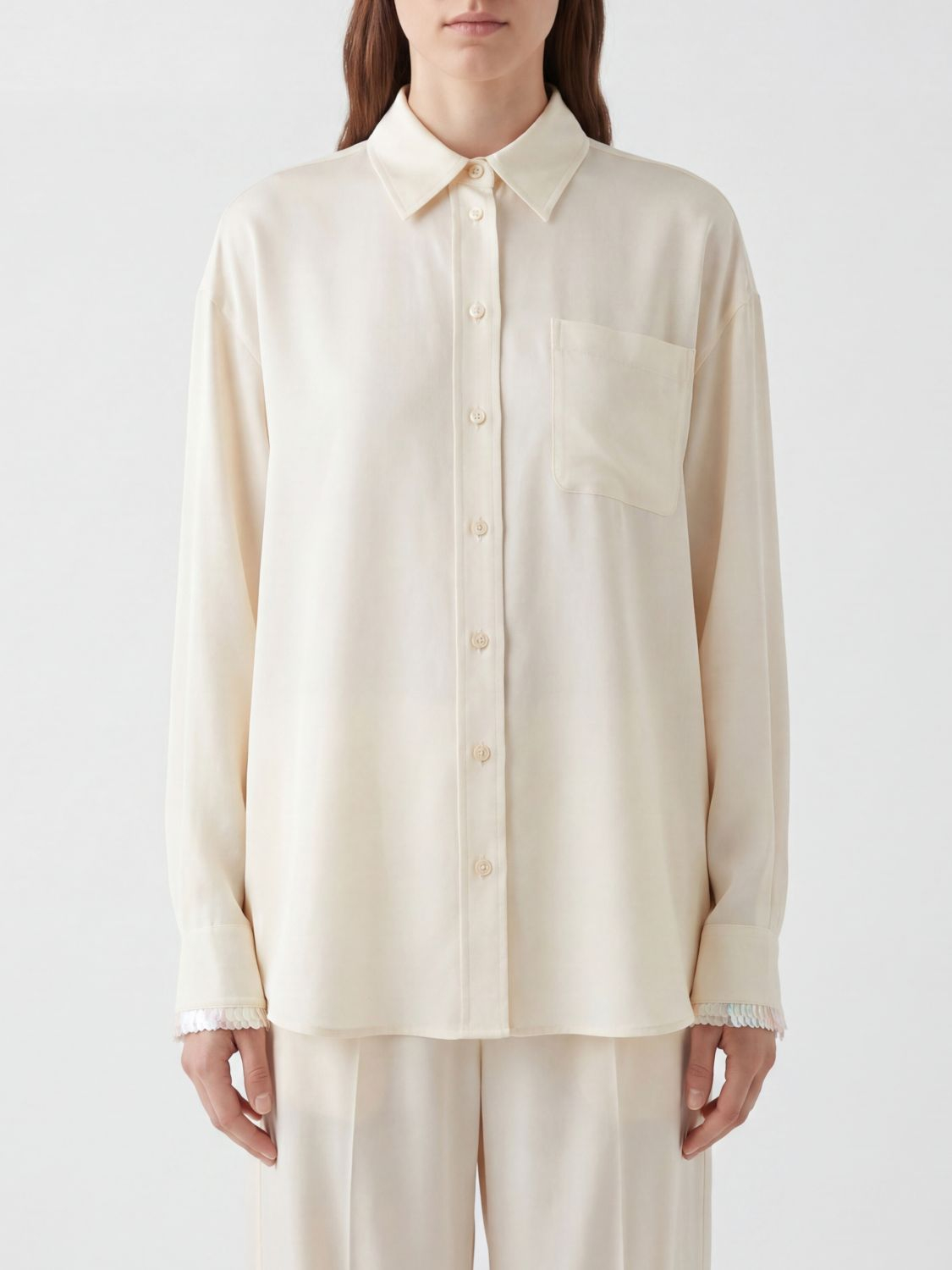 [Stella McCartney] Shirts Long Sleeve SS26 6202003FU302 9200