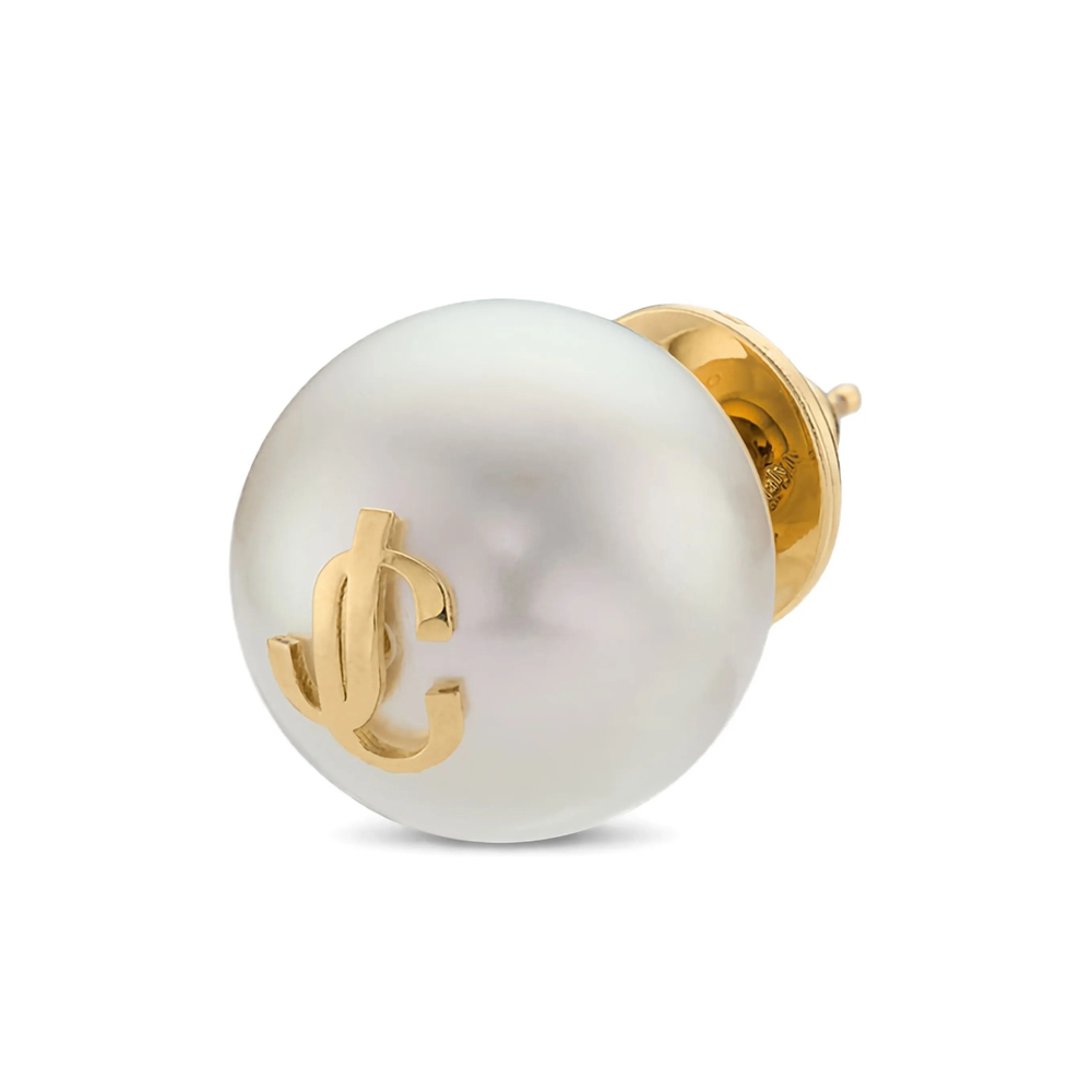 [Jimmy Choo] Earring FW26 MAXI PEARL DXQ GOLWH
