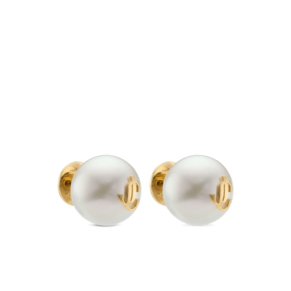 [Jimmy Choo] Earring FW26 MAXI PEARL DXQ GOLWH
