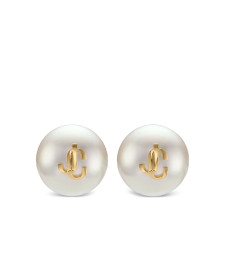 [Jimmy Choo] Earring FW26 MAXI PEARL DXQ GOLWH