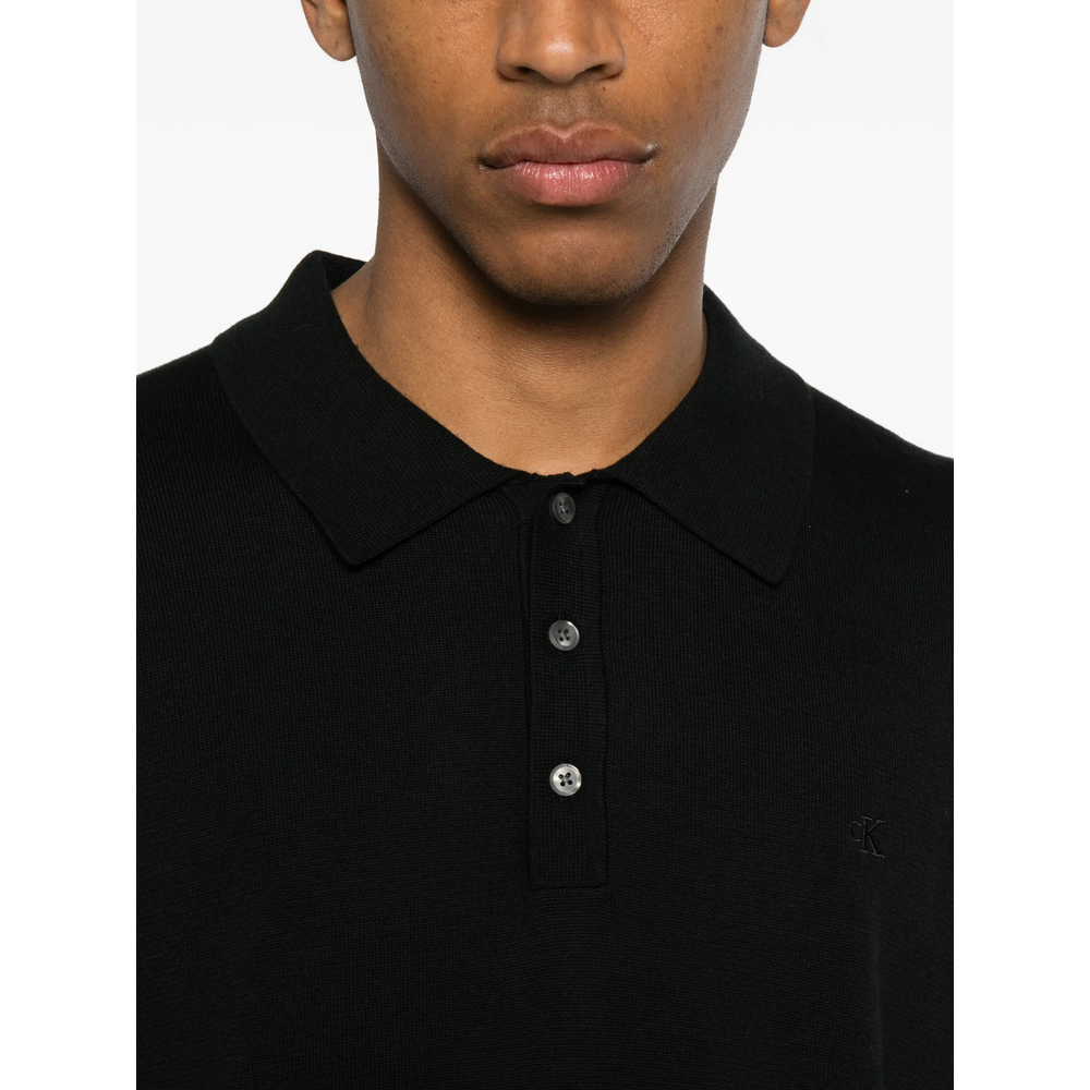 [CALVIN KLEIN] Shirts Short Sleeve FW26 LV04LC326GUB1  BLACK