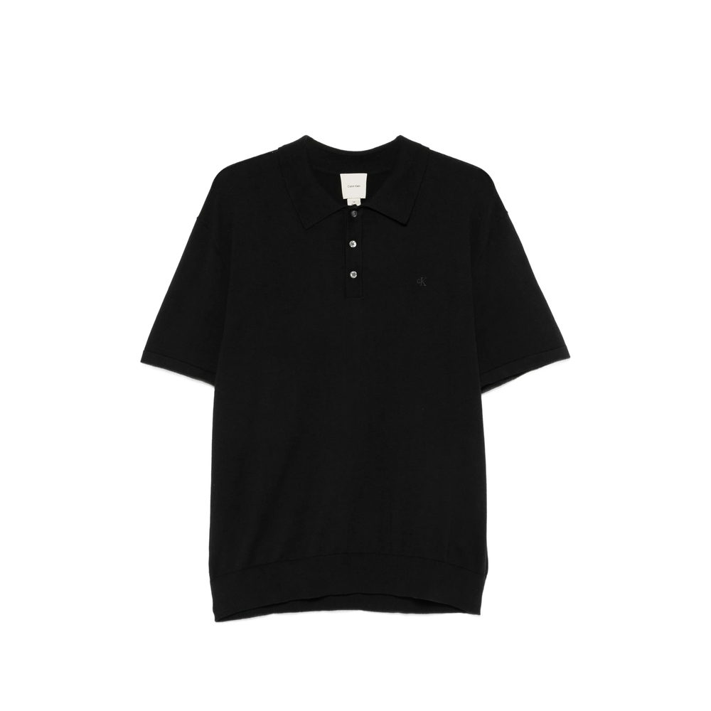 [CALVIN KLEIN] Shirts Short Sleeve FW26 LV04LC326GUB1  BLACK